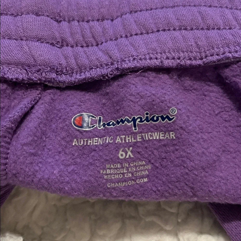 Champion Kids' Vivid Pink, purple, and black Leggings